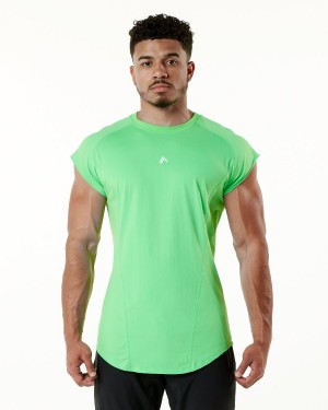 Atari Green Alphalete Velocity Sleeveless Tee Men's Stringers | 3210785-PL