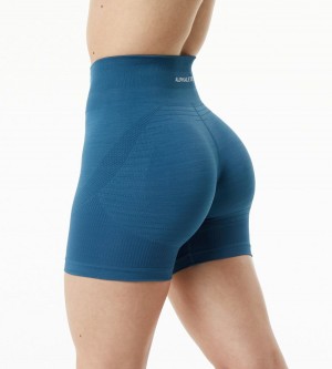 Atlantic Blue Alphalete Ozone Short 5.5" Women's Shorts | 1678930-YX