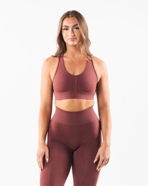 Autumn Alphalete Amplify Bra Women's Sports Bra | 6827041-WM