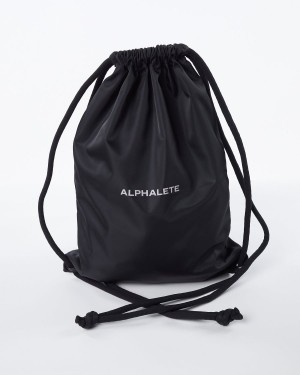 Black Alphalete Essential Bag Men's Accessories | 8705214-TH