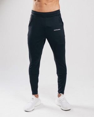 Black Alphalete Trace Jogger Men's Jogger | 4679180-NV