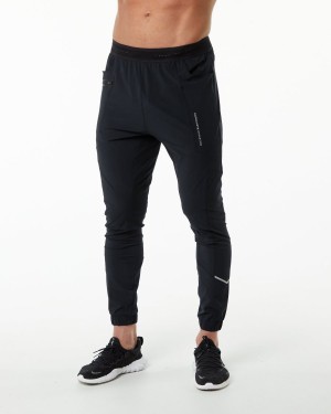 Black / Silver Alphalete Studio Pant Men's Jogger | 4751360-QH