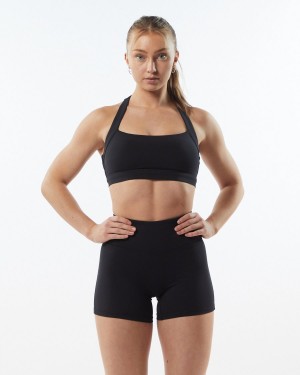 Blackout Alphalete Pulse Balance Bra Women's Sports Bra | 3165984-XI