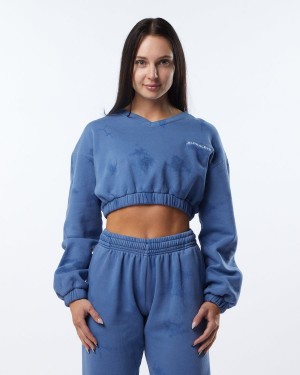 Blue Moon Alphalete HCTS Sweater Women's Jackets | 5601398-DK