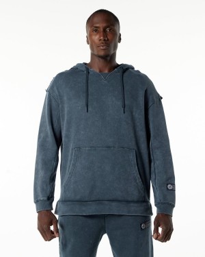 Blue Topaz Alphalete Very Terry Hoodie Men's Hoodie | 5894617-CB