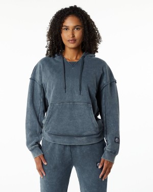 Blue Topaz Alphalete Very Terry Hoodie Women's Hoodie | 0741956-HK