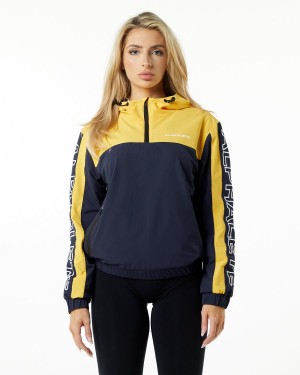 Canary Yellow Alphalete Infinity Tech Jacket Women's Jackets | 8312906-WT