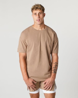 Chai Alphalete Heavy Cotton Core Tee Men's Shirts | 5038694-FG