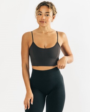 Charcoal Alphalete Ultrasoft Allure Tank Women's Tank Top | 8629547-QV