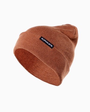 Clay Alphalete Essential Foldover Beanie Men's Accessories | 2315806-TC