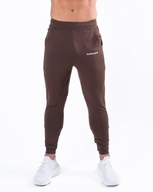 Coffee Alphalete Trace Jogger Men's Jogger | 5603418-CK