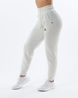 Cream Alphalete ELMTS Cuffed Jogger Women's Jogger | 7928601-EH