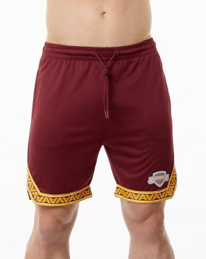 Crimson Alphalete Varsity Basketball Short 9" Men's Shorts | 0541973-NR