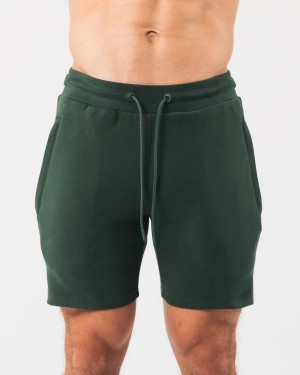 Evergreen Alphalete Identity Short 6” Men's Shorts | 8912047-RS