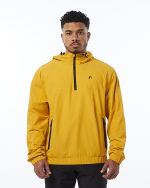 Exotic Yellow Alphalete Infinity Tech Jacket Men's Jackets | 7164953-QY