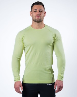 Frozen Spring Alphalete Hero Long Sleeve Tee Men's Shirts | 2306417-EI