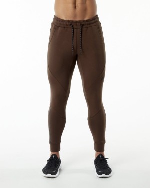 Fudge Brown Alphalete ELMTS Cuffed Jogger Men's Jogger | 4560239-FW