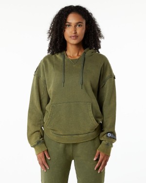 Green Aventurine Alphalete Very Terry Hoodie Women's Hoodie | 8647153-GJ