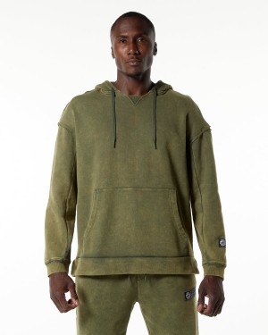 Green Aventurine Alphalete Very Terry Hoodie Men's Hoodie | 0438925-TP