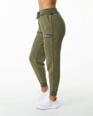 Green Aventurine Alphalete Very Terry Jogger Women's Jogger | 8196234-AU