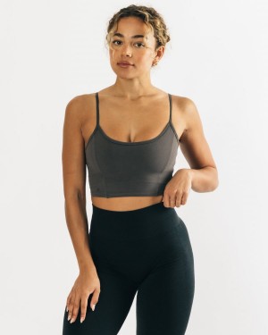 Grey Alphalete Ultrasoft Allure Tank Women's Tank Top | 1683420-JE