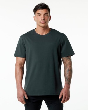 Hunter Green Alphalete Classic Tee Men's Shirts | 8764139-BY