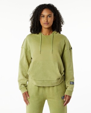 Jade Green Alphalete Very Terry Hoodie Women's Hoodie | 5407912-TQ