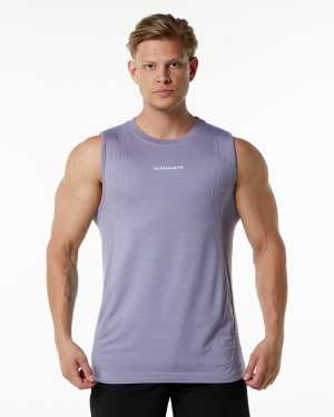 Lavender Alphalete Ozone Tank Men's Tanks | 8653074-QP