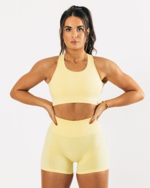 Lemonade Alphalete Vault Bra Women's Sports Bra | 8053219-UX