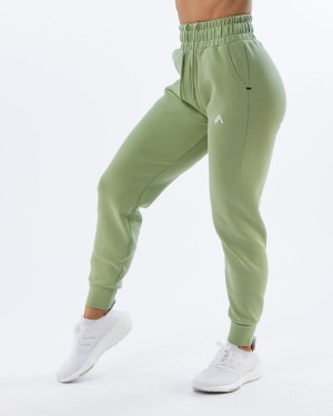 Light Green Alphalete ELMTS Cuffed Jogger Women's Jogger | 9067831-IW