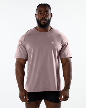 Mauve Alphalete Emblem Tee Men's Shirts | 9034268-AJ