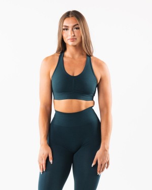 Midnight Alphalete Amplify Bra Women's Sports Bra | 8562790-XR