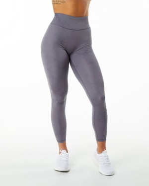 Misty Lilac Alphalete Alphalux Wonder Legging 27" Women's Leggings | 8419507-WK