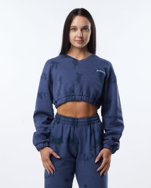 Moonlight Alphalete HCTS Sweater Women's Jackets | 5894207-TP