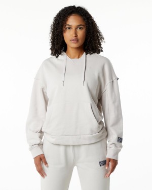 Moonstone Alphalete Very Terry Hoodie Women's Hoodie | 2184690-DO