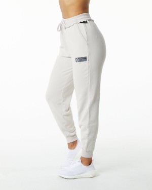 Moonstone Alphalete Very Terry Jogger Women's Jogger | 2356170-LM