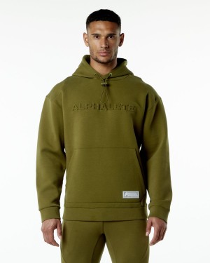 Moss Alphalete ELMTS Hoodie Men's Hoodie | 4307195-TG