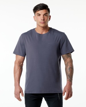 Muted Purple Alphalete Classic Tee Men's Shirts | 8496710-JX