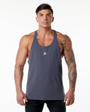 Muted Purple Alphalete Emblem Stringer Men's Stringers | 9836452-PR