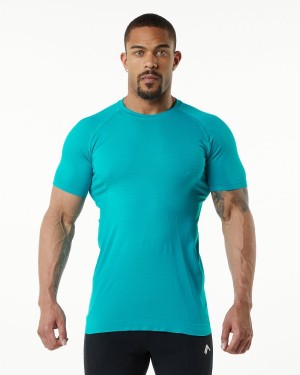 Ocean Alphalete Hero Tee Men's Shirts | 7082496-VO