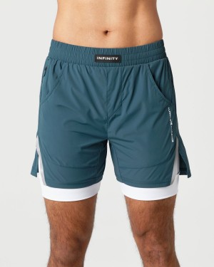 Ocean Alphalete Infinity Speed Short 5.5" Men's Shorts | 8716235-GT