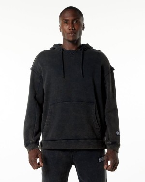 Onyx Alphalete Very Terry Hoodie Men's Hoodie | 7586109-TW