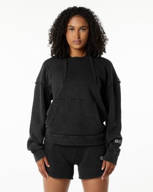 Onyx Alphalete Very Terry Hoodie Women's Hoodie | 9840251-VZ