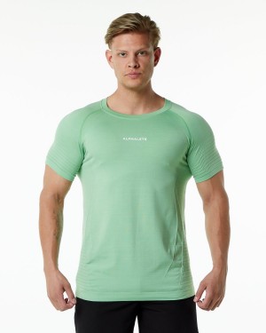 Pistachio Alphalete Ozone Tee Men's Shirts | 3687259-FQ