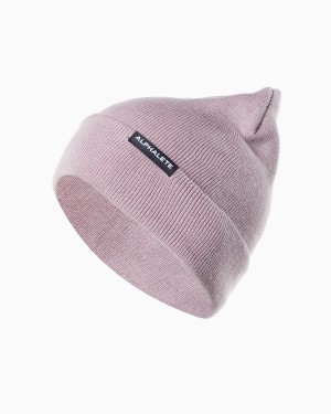 Purple Dove Alphalete Essential Foldover Beanie Men's Accessories | 3862710-HX