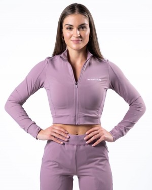 Purple Dove Alphalete Trace Jacket Women's Jackets | 1952486-HJ