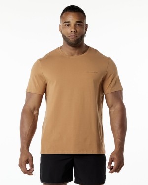 Rust Alphalete Classic Tee Men's Shirts | 9374082-AE