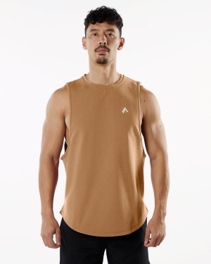 Rust Alphalete Dynasty Tank Men's Tanks | 3967142-CW