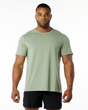 Sage Alphalete Classic Tee Men's Shirts | 2905371-UN