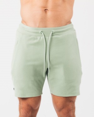 Sage Alphalete Identity Short 6” Men's Shorts | 0675831-NV